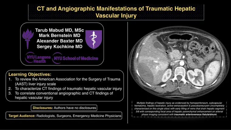 Cover of CT and Angiographic Manifestations of Traumatic Hepatic Vascular Injury
