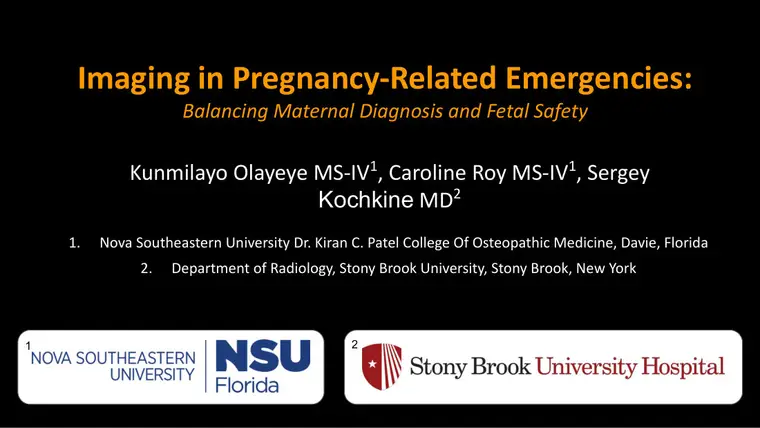 Cover of Imaging in Pregnancy-Related Emergencies: Balancing Maternal Diagnosis and Fetal Safety